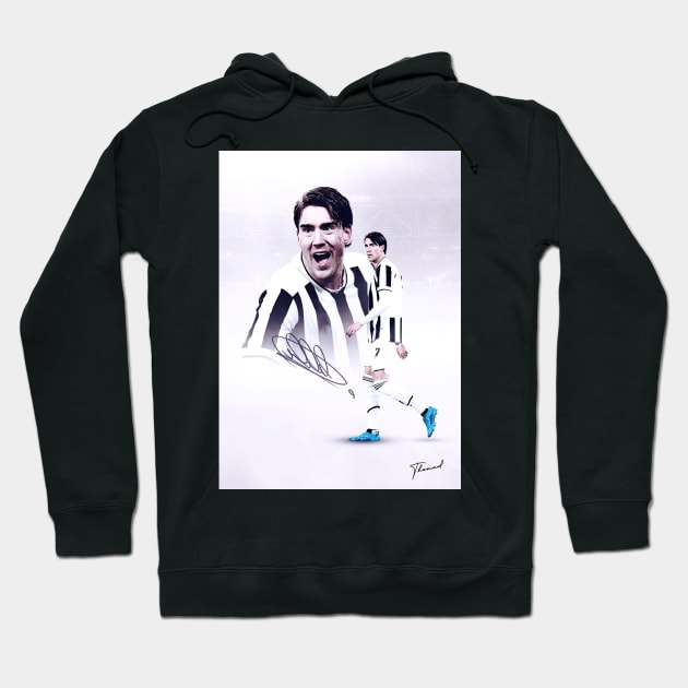 DUSAN VLAHOVIC / BIANCONERO Hoodie by Jey13